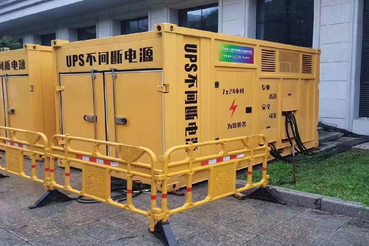 青海发电机租赁施工现场